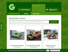 Tablet Screenshot of aachen.gebrauchte.gartentechnik.com