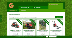 Desktop Screenshot of gebrauchte.gartentechnik.com